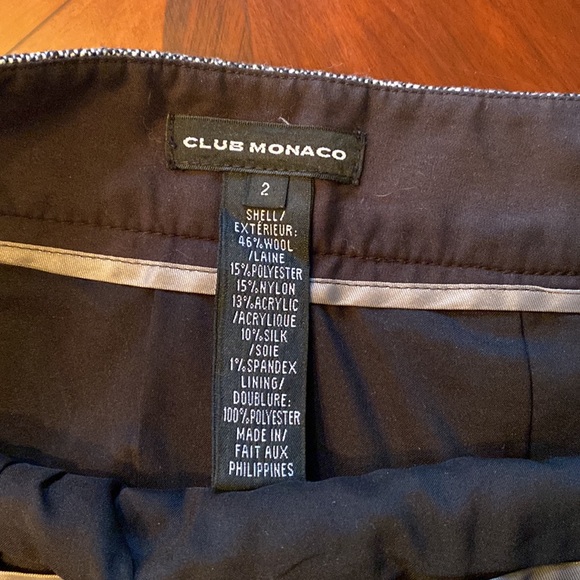 Club Monaco Fit & Flare Wool Silk Skirt EUC - Picture 5 of 7